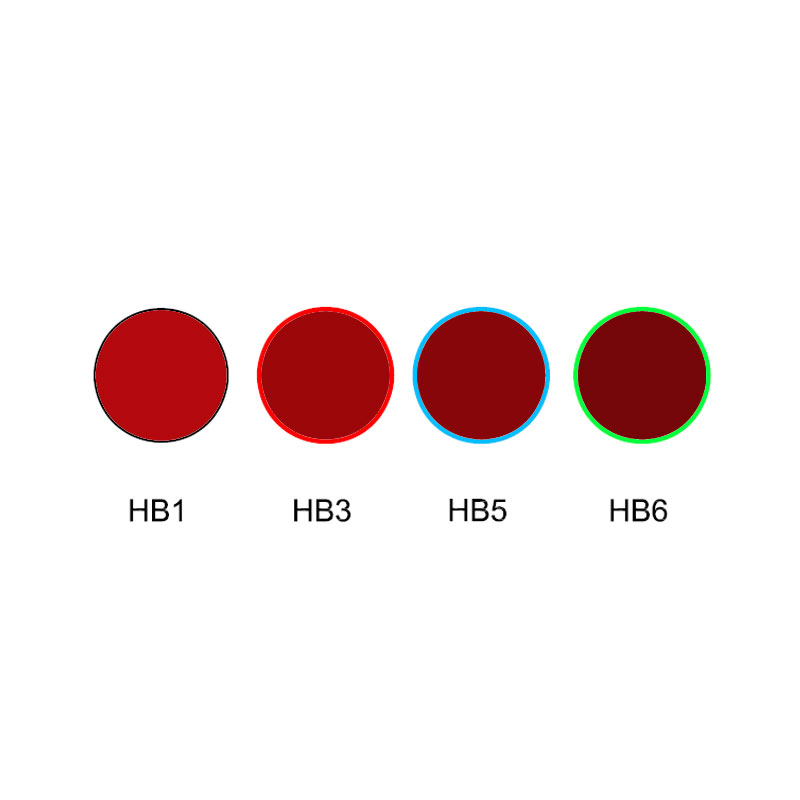 Оптический фильтр из красного стекла HB1 HB3 HB5 HB6