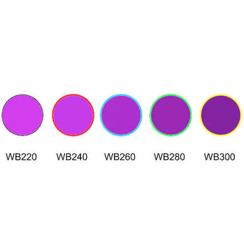 Увиоловое стекло Цветное УФ-стекло Ультрафиолетовое стекло WB220 WB240 WB260 WB280 WB300