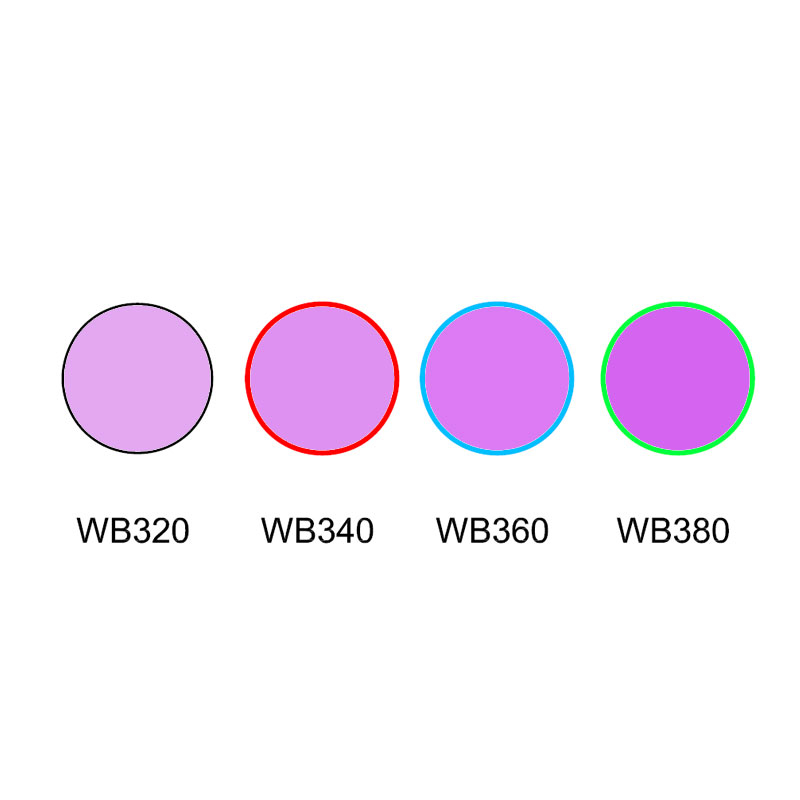 Отсечной фильтр из ультрафиолетового стекла WB320 WB340 WB360 WB380